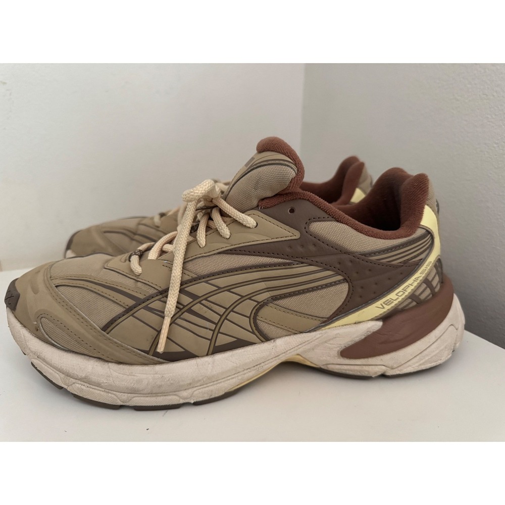 Puma Velophasis Bionic Tan Brown Gorpcore Lifestyle Sneakers 395909-01 Mens 13